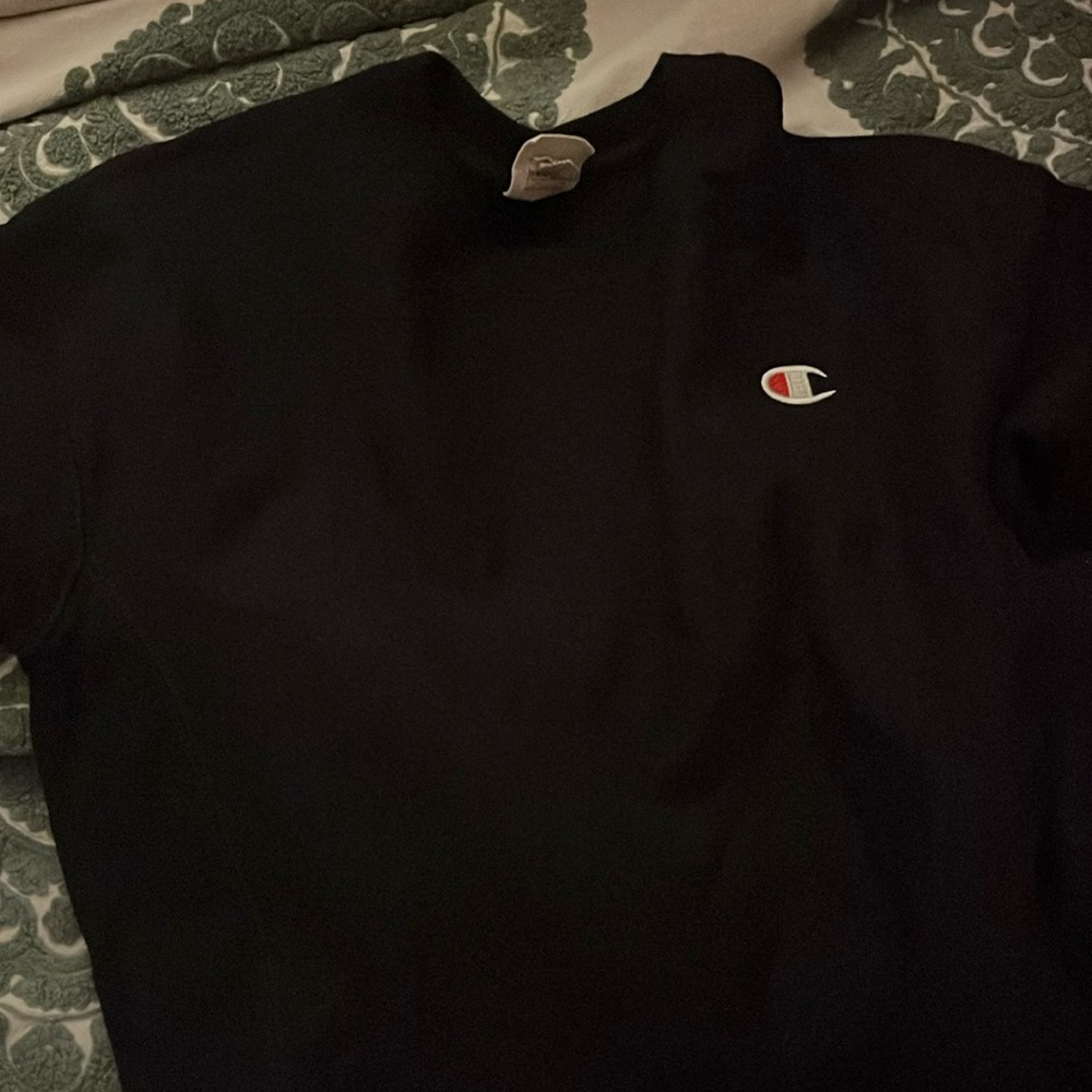 champion black crew neck